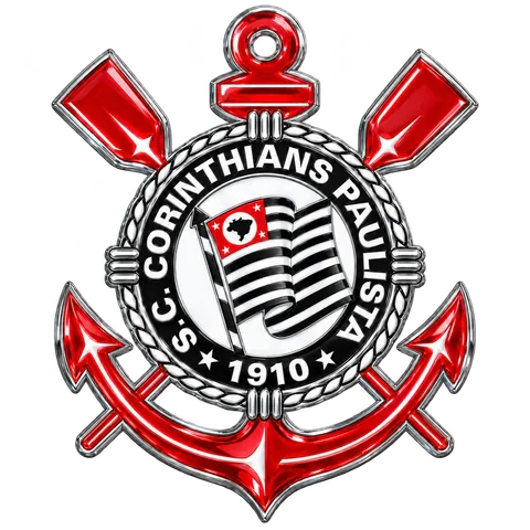 Escudo do Corinthians em 3D